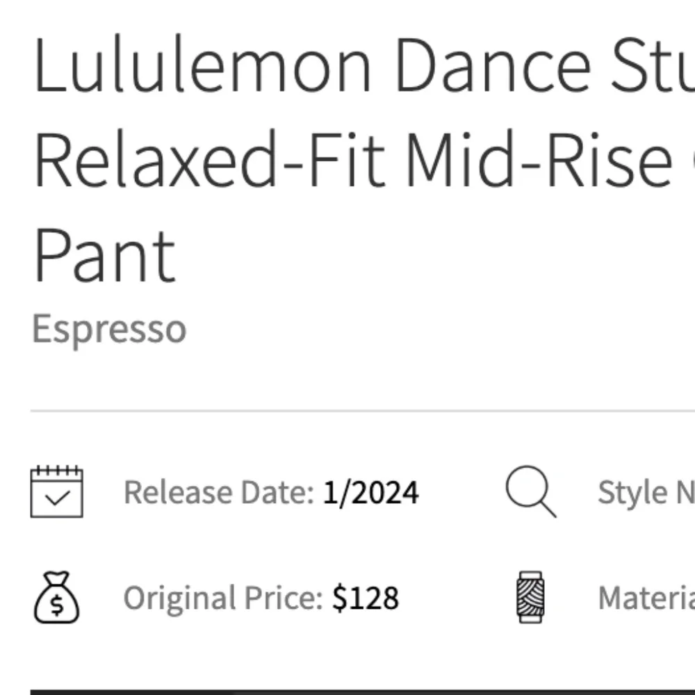 Lululemon Dance Studio Relaxed-Fit Mid-Rise Cargo Pant Espresso-Size Small_11